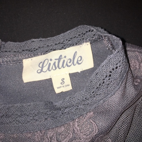 Listicle Lace Peplum Top - Picture 7 of 11